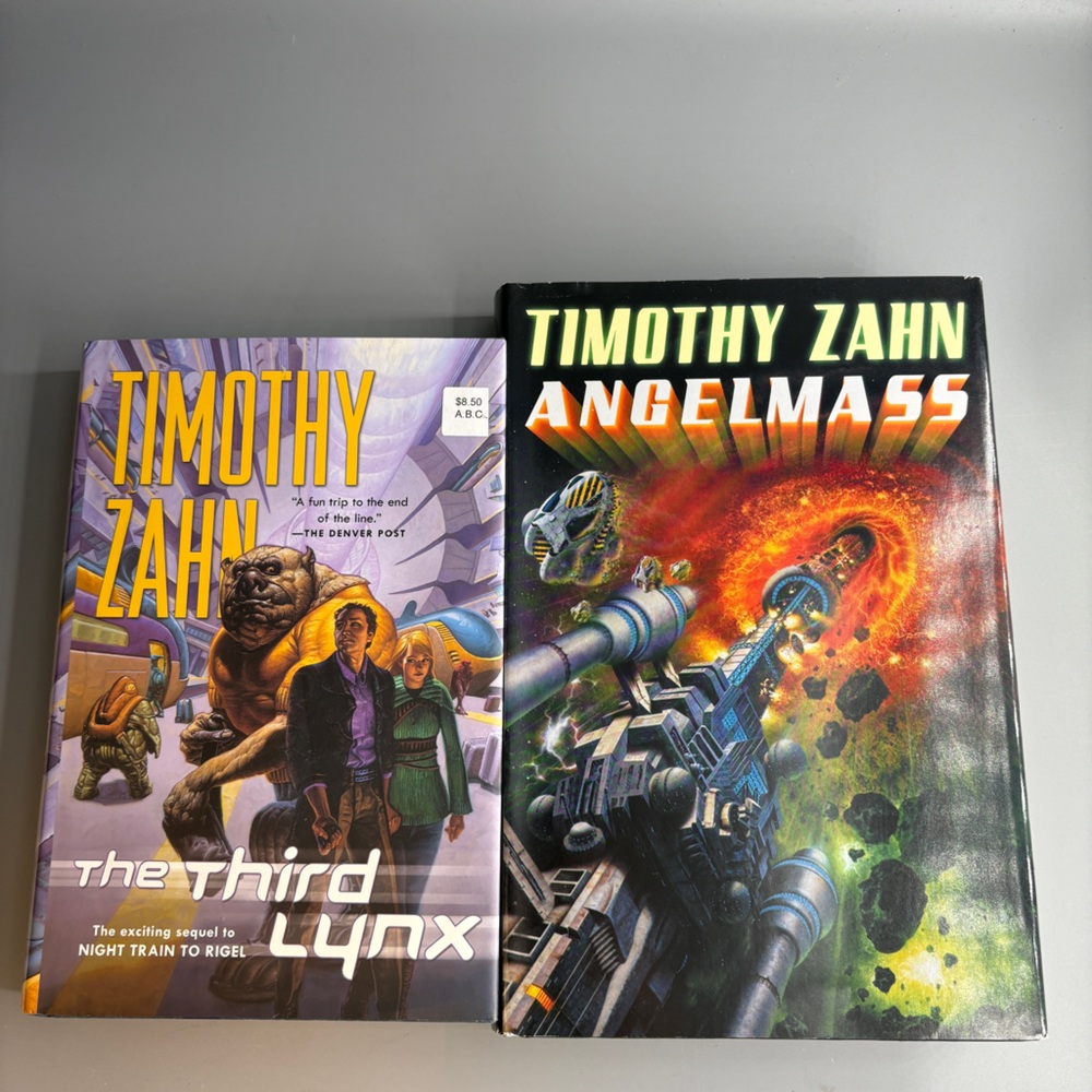 Timothy Zahn Angelmass & The Third Lynx Hardcovers